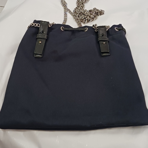 YSL black authentic Paris Black Canvas & Velvet Drawstring. - Picture 2 of 16